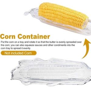 4x Corn Holder Plates Durable Plastic Lightweight BBQ Party Camping Dinner